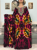 Mslim Abayas For Women Cotton Embroidery Printed Long Sleeves Loose Femme Robe African Boubou Dresses With 150x165cm Shawl Scarf