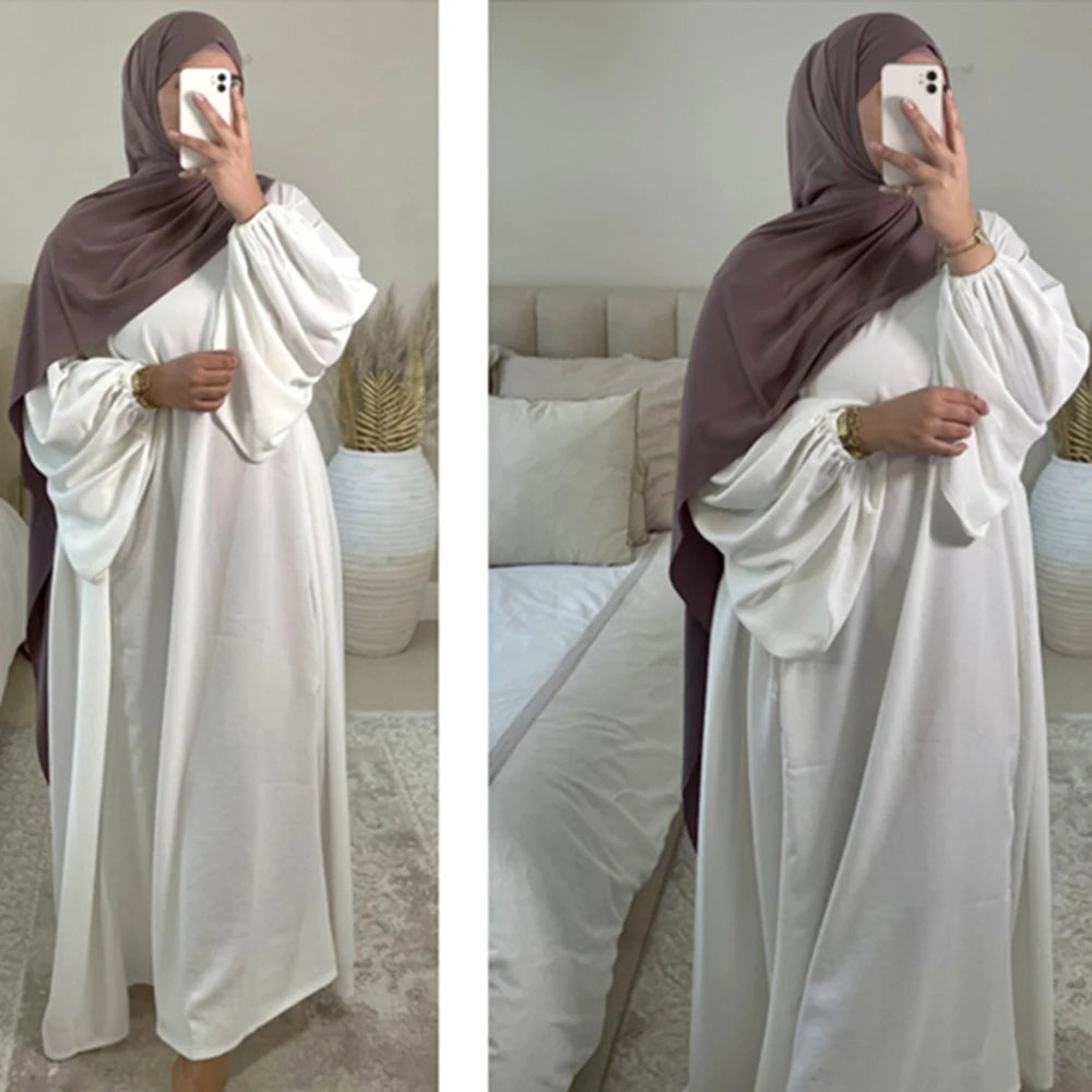 Eid Plain Modest Khimar Abaya Dubai 2024 Muslim Islam Arabic Palestine Abayas For Women Kaftan Dress Caftan Robe Femme Musulmane