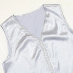 Autumn Fashion Muslim Dresses for Women Muslim Long Sleeve V-neck Party Evening Long Abay Dress Suit Inner and Abaya Outfits