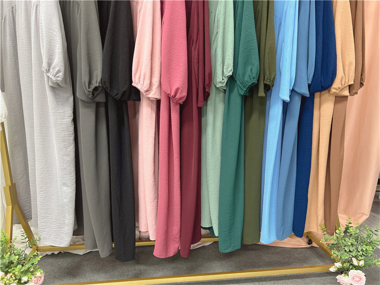 Eid Plain Modest Khimar Abaya Dubai 2024 Muslim Islam Arabic Palestine Abayas For Women Kaftan Dress Caftan Robe Femme Musulmane