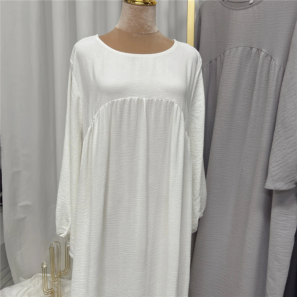 Eid Plain Modest Khimar Abaya Dubai 2024 Muslim Islam Arabic Palestine Abayas For Women Kaftan Dress Caftan Robe Femme Musulmane